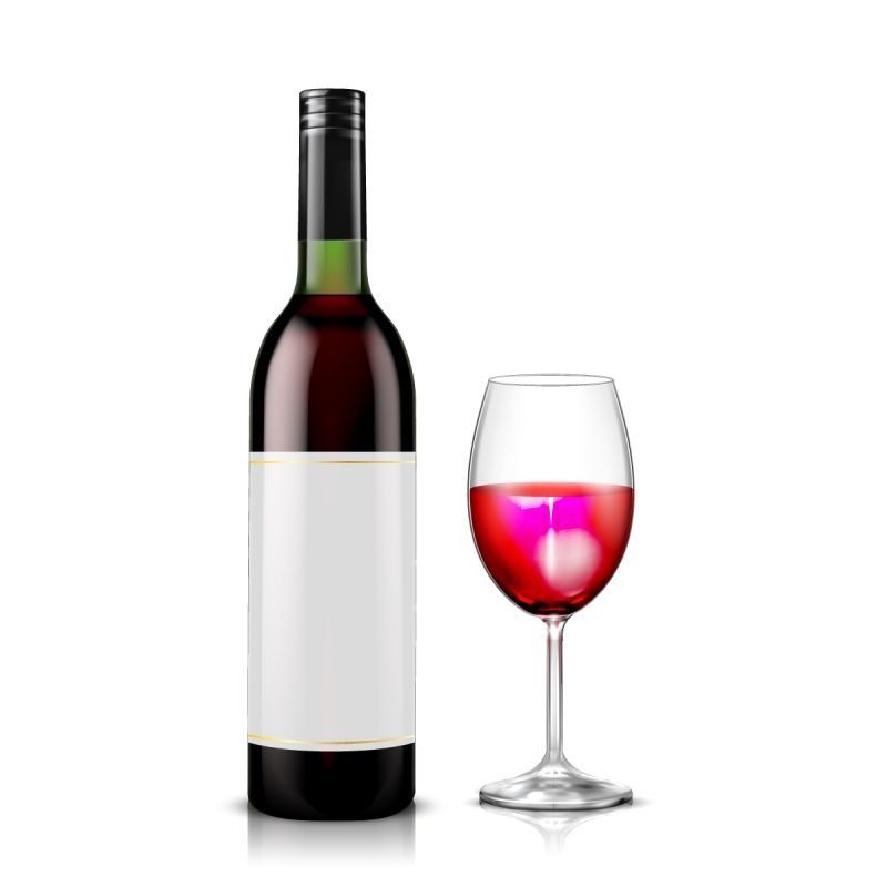 Butelja crnog vina 0,75 l Cijena